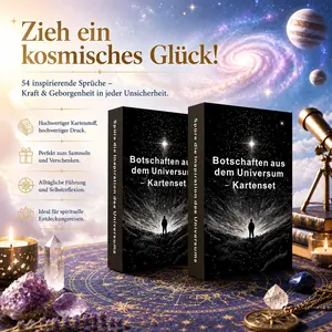 German Universe Inspiration Card Set, Tarot cards, 54 Spiritual Awakening Cards, Divination Tool, Self-Improvement, Home Meditation Gift