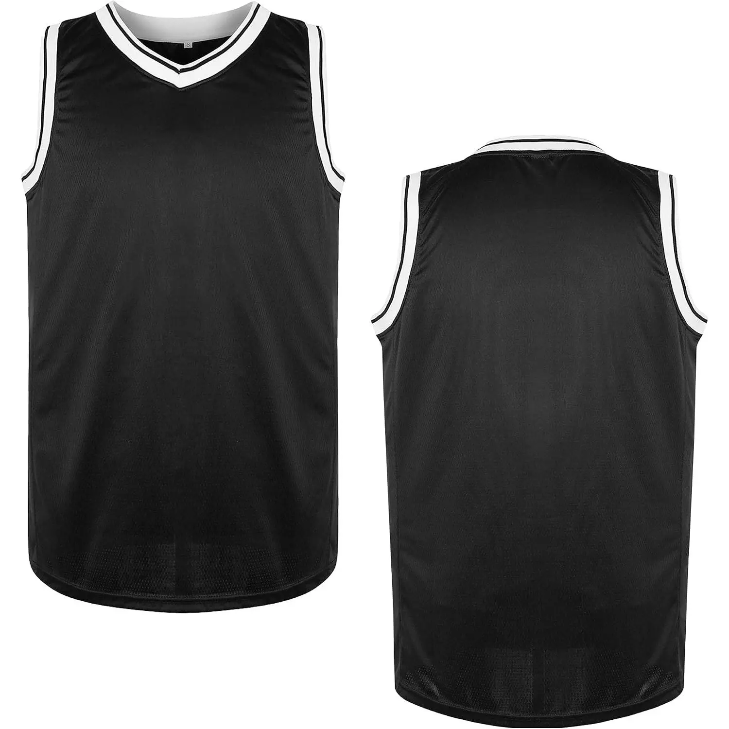 Men's Blank Basketball Jersey - Mesh Athletic Sports Shirt, S-3XL (Black, Yellow, White, Blue, Red)Gift