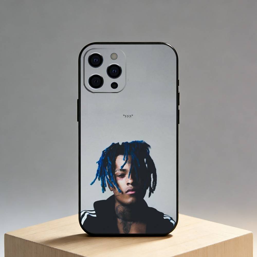 X-XXXTENTACION-S   Phone Case For iPhone17,16,15,14,13,12 Plus,Max Soft Silicone Black Cover