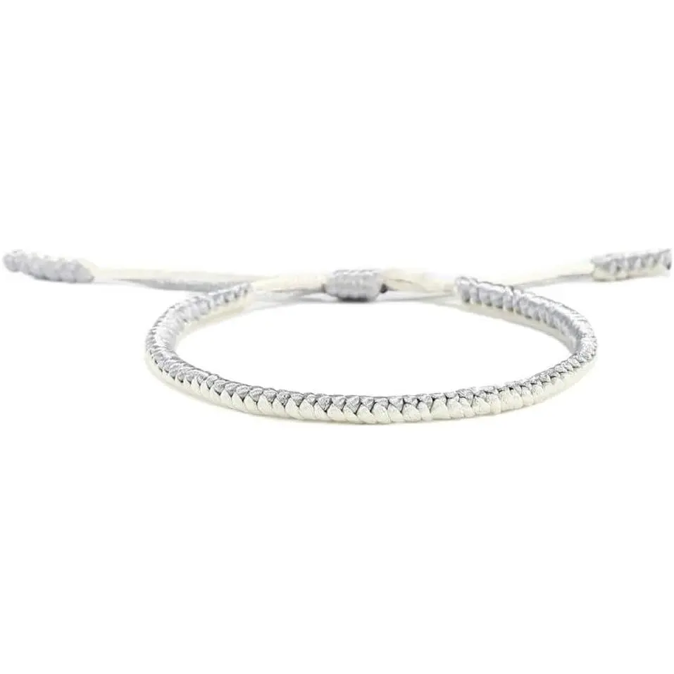 Color Tibetan String Bracelet  Braided Knot Buddhist Kabbalah Protection Bracelets for Women Men Lucky  Gifts