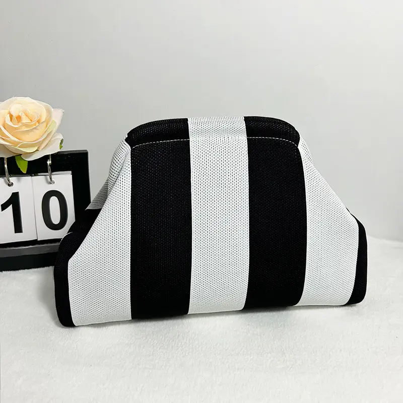 Black and white with thick stripes