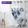 Floral Printed Waterproof Decorative Shower Curtain with Removable Liner, Floral Shower Curtains For Bathroom, 1-Count Bathroom Decor Accessory for Home, Hotel, Salon & Dormitory #GLOBAL PICKS