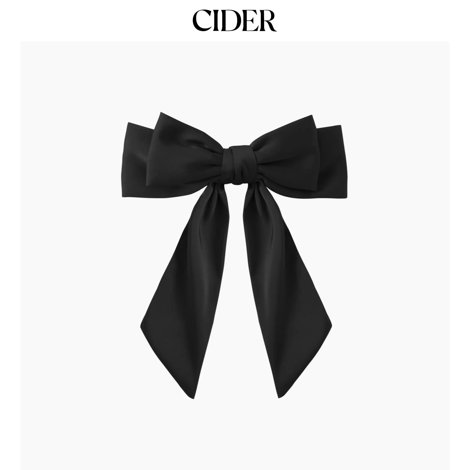 Cider [3 colors, size One Size-One Size] Bow Satin Hair Clip SummerWins SummerFinds