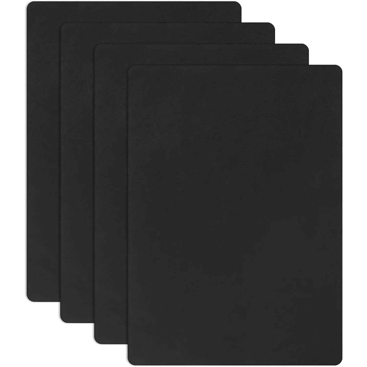 4 count Leather Repair Patches 8 x 11 in Self-Adhesive Black | Pu Leather,  And Wear-Resistant, Cut To Size, For Sofas,  Seats, Chairs And Furniture