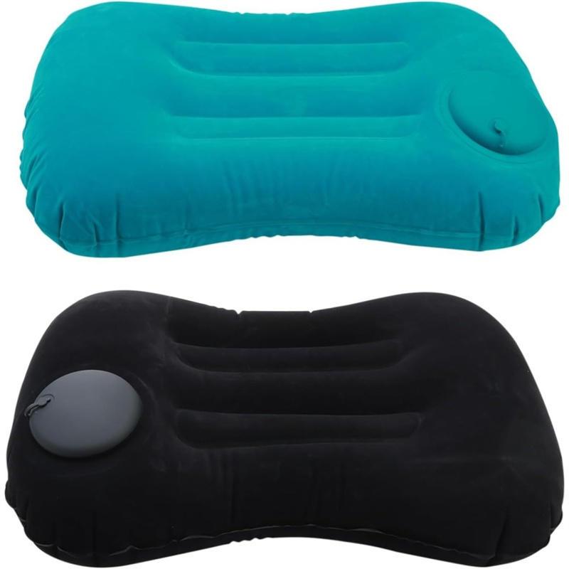 Compact Inflatable Neck Pillow, Portable Travel Pillow for Comfort, Office, Home, and Camping