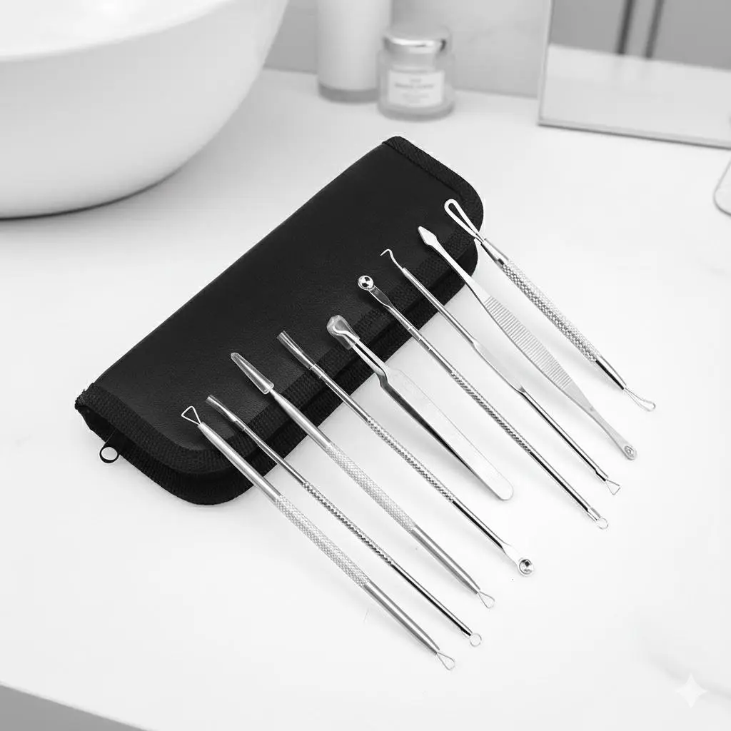 Gentle Acne Tool with Anti-Slip Grip for Precise Pressure, Prevents Skin Barrier Damage. Daily Pimple Care Improves Skin, Reduces Redness & Scarring. Enhances Control, Minimizes Irritation for Clear, Smooth Skin.