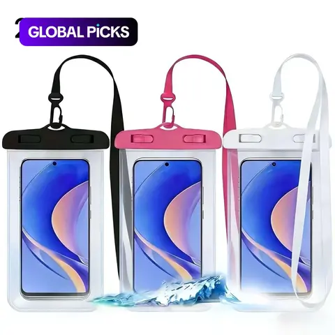 2-Pack Random Color Waterproof Beach Dry Bags, Swim Underwater Protection, Sports Travel Pack, Boating Accessory, Durable PVC Material #GLOBAL PICKS