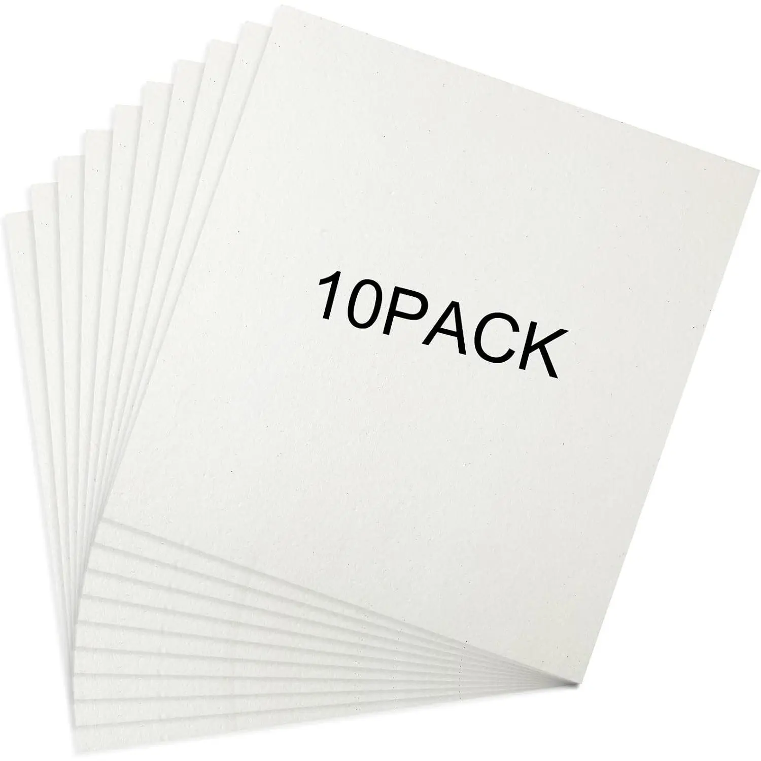 10 Pcs 11 x 12 0.12 Inch High Temperature Ceramic Fiber Kiln Paper, White Insulation Fireproof Gasket Sheet for Microwave Kiln Glass Fusing