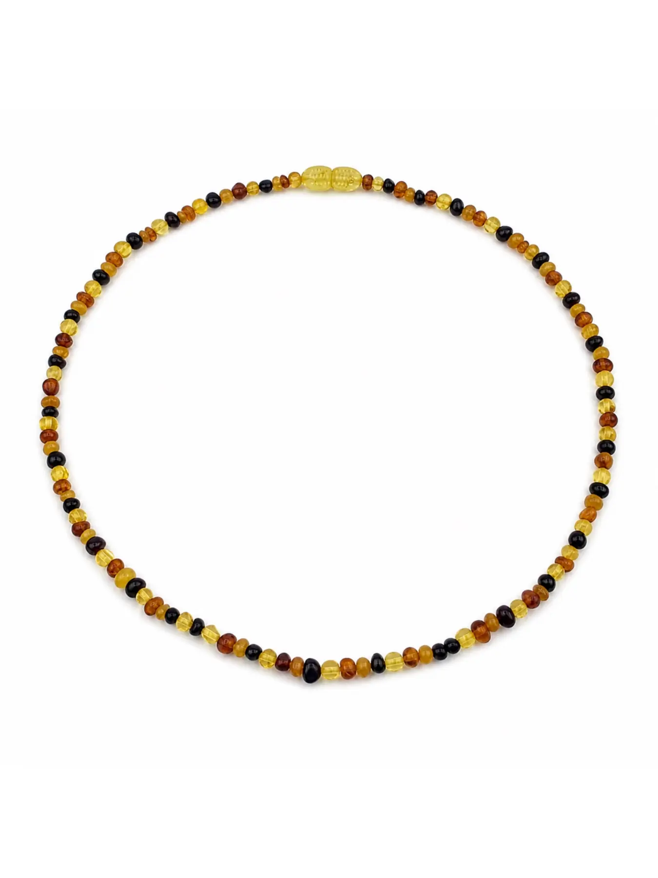 Natural Baltic Amber Necklace, 47cm 4mm Lightweight, Handmade Unique Irregular Beads, Daily Wear Jewelry for Women
