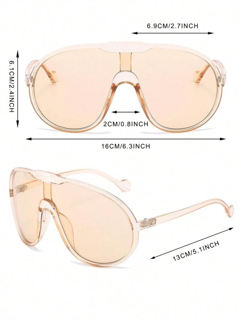 Women's Fashionable Plain Color Sunglasses, Trendy Casual Sunglasses for Everyday Use, Fashion Accessories for Outdoor Activities, Stylish Glasses, Tinted Lens Sunglasses