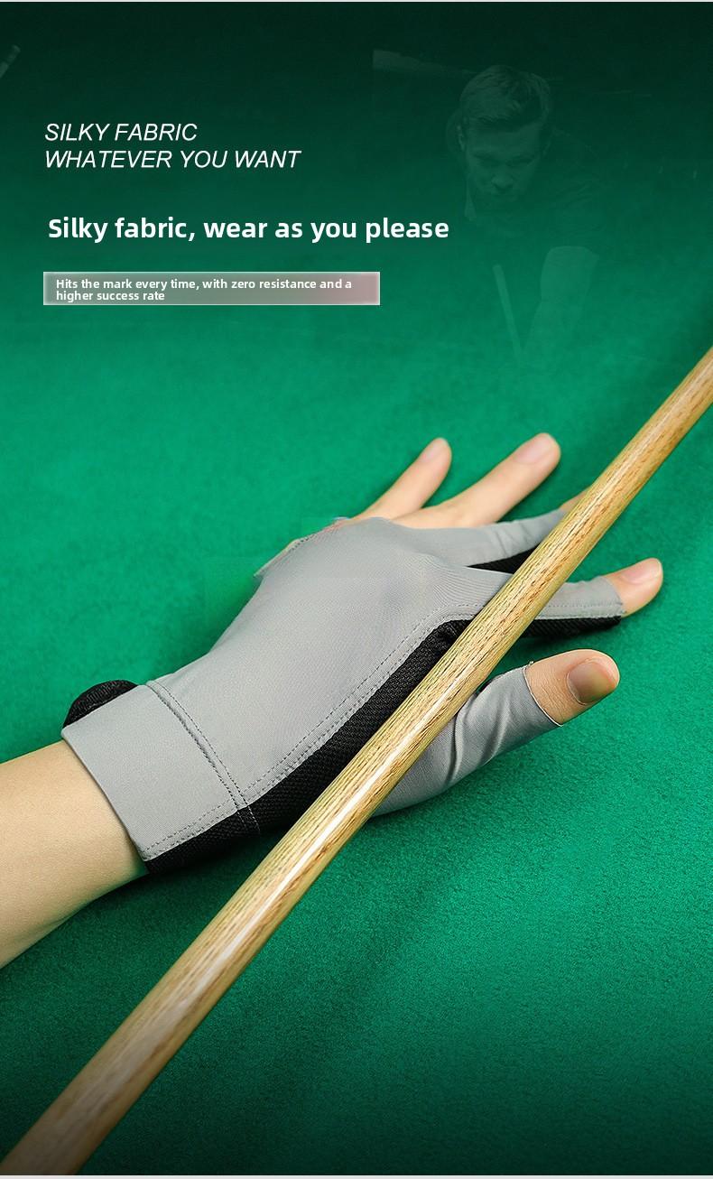Professional billiard gloves, lightweight and breathable, three-finger open-finger gloves, snooker table ball non-slip gloves, single piece