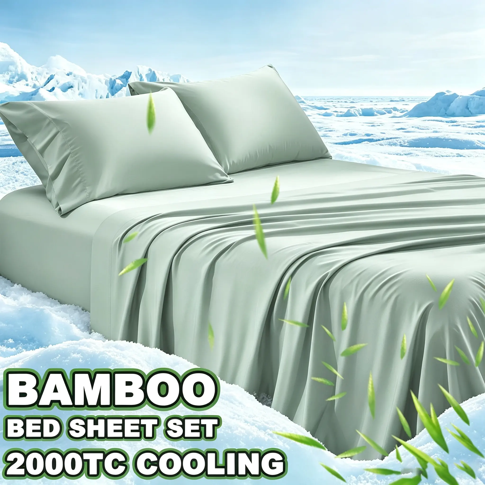 MUXHOMO Queen Size Bed Sheet Sets, Cooling Kids Sheets, Extra Deep Pocket, Breathable And Skin-friendly, Machine Washable, As A Present For Mothers' Day, Twin/ Full/ King, Ideal For Bedrooms, Travel, School, RV, T/F/Q/K
