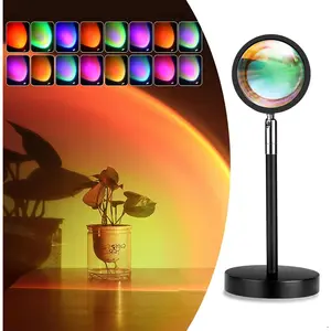 Sunset Lamp Projector, Rainbow Projection Led Lights with Remote, 16 Colors Multicolor Changing LED Night Light, Sunlight Light for Photography Selfie Party, Home Bedroom Decor Xmas Gifts for Women