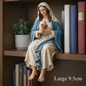 2026 Hot Sale Handmade Baby Jesus Figurine Resin Jesus Statue Hand Painted Christian Decor for Car Dashboard Home Office Desk