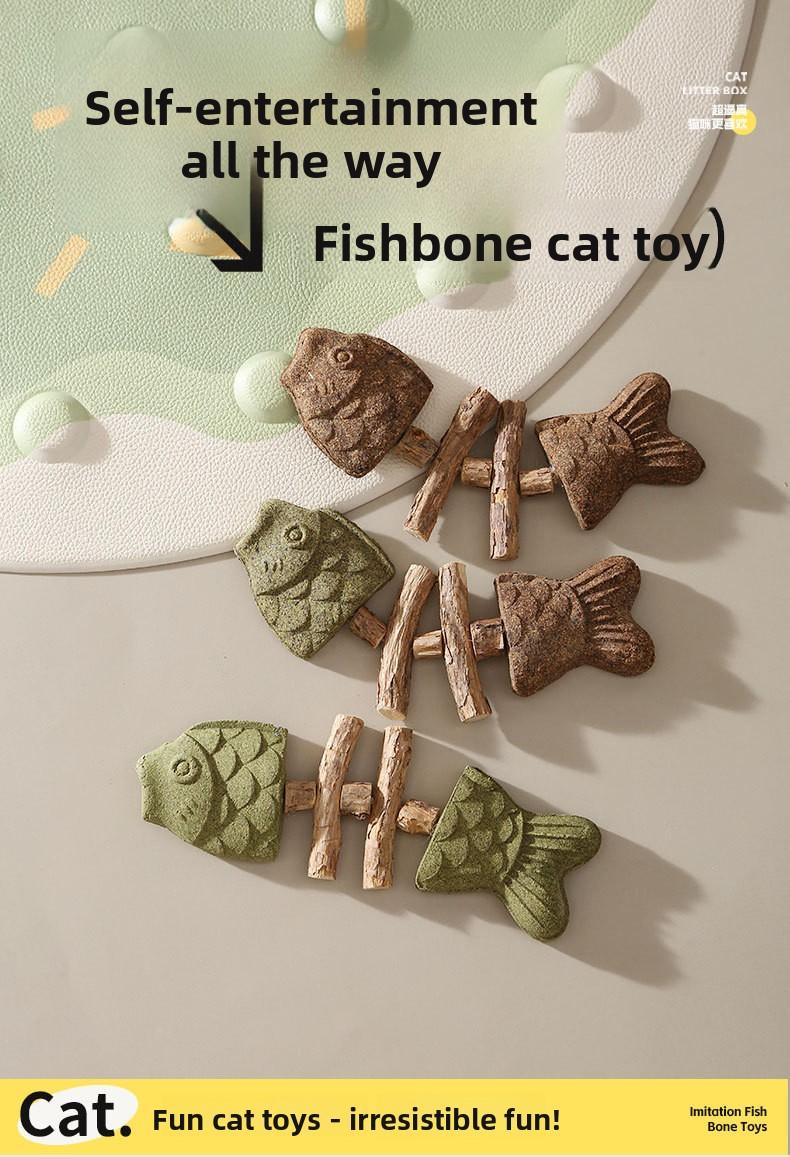 Silvervine & Catnip Fish Toy for Cats - Realistic Plush Kicker with Dental Cleaning Texture - Chewable & Huggable Pet Toy - Stress Relief & Active Play