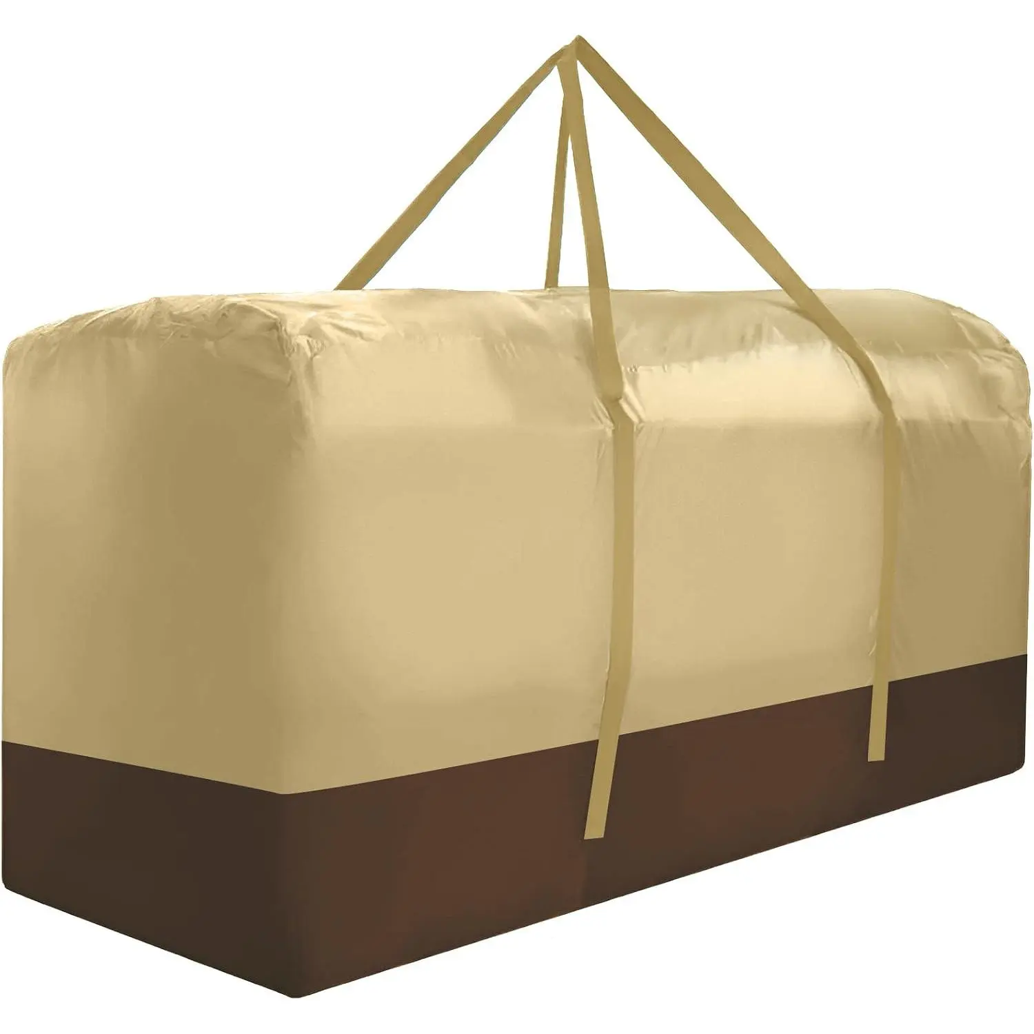 Outdoor Cushion Storage Bag  420D Oxford  Dust Proof Outdoor Zippered Patio Cushion Storage Bag (Beige)