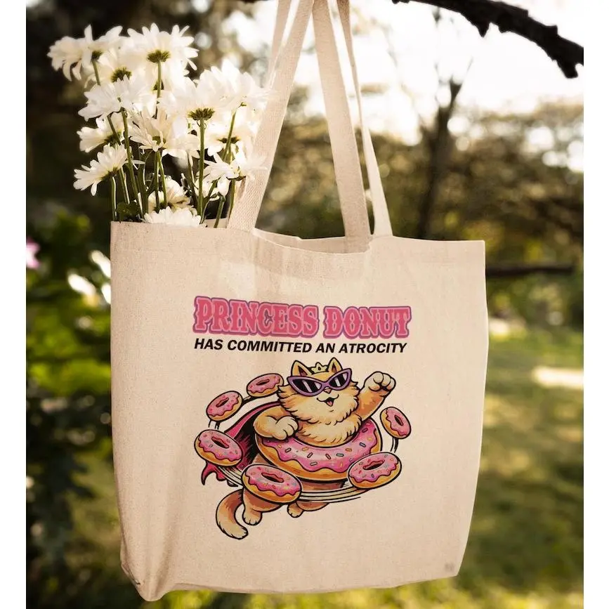 Dungeon Crawler Carl Printed Tote Bag, Unisex Litrpg Fan Gift, Reusable Cotton Blend Shoulder Bag for Shopping & Travel