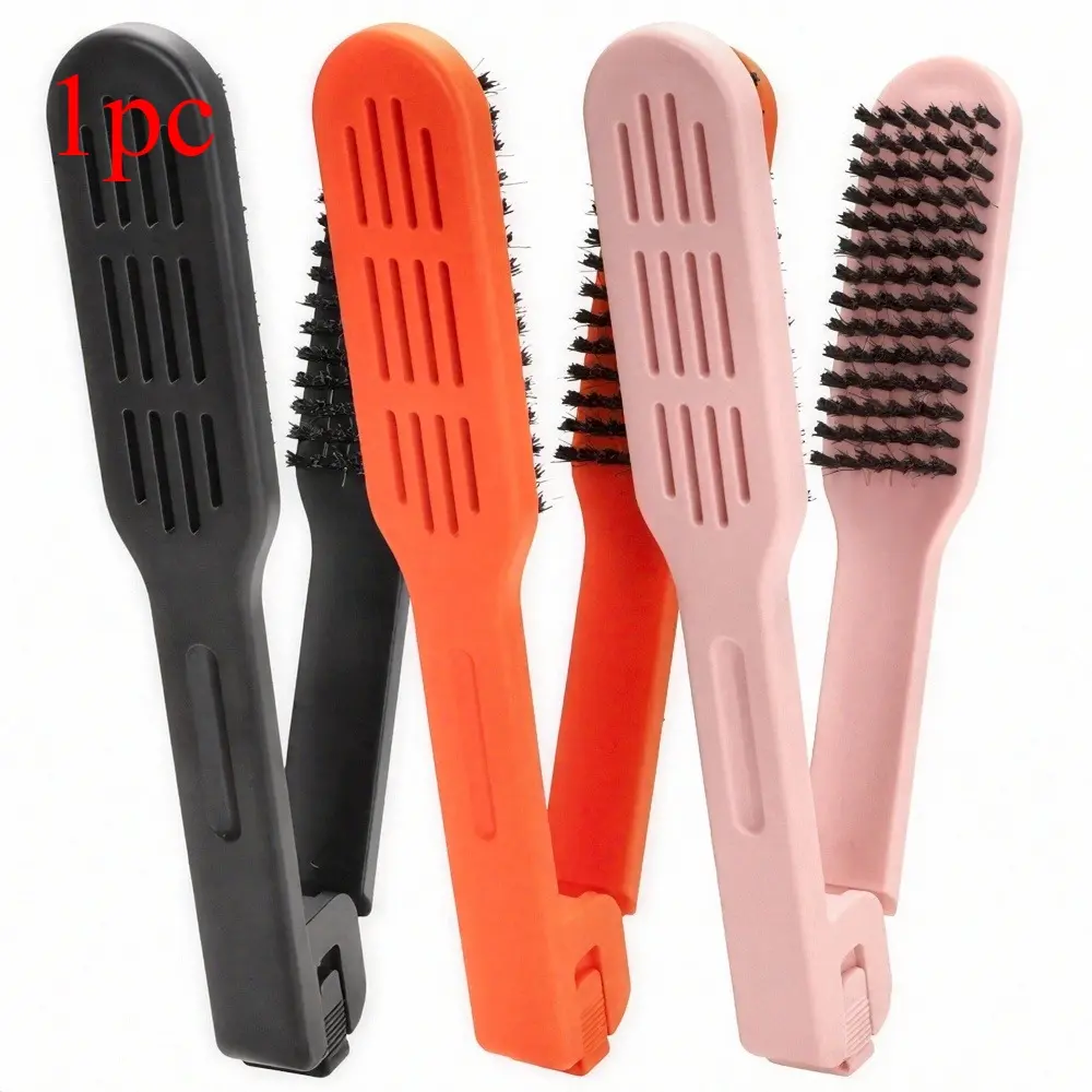 1Pc new plastic comb hair comb anti-static transparent V-shaped straight hair clip