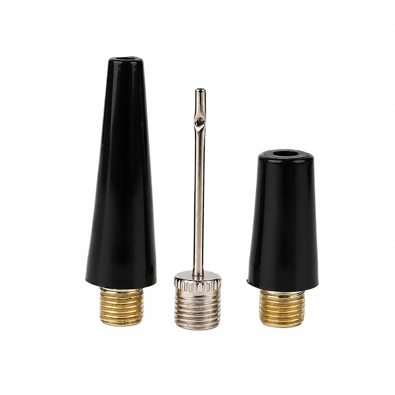 Universal Air Pump Accessory Kit – Includes Heavy-Duty Metal Ball Needle, Durable Plastic Nozzle, and Precision-Tip Inflation Needle for Bicycles, Sports Balls, Inflatable Toys, Pool Floats, and Yoga Mats – Compact Three-Piece Replacement Set