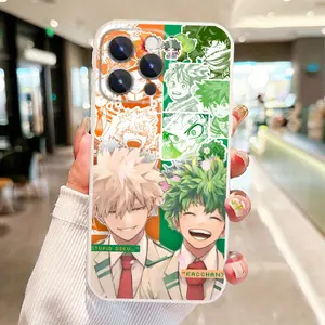 My H-Hero A-AcademiaS Midoriya Izuku Deku Katsuki Bakugo Phone Case for iPhone 17,16,15,14,13,12,11,Pro,Max,Plus Phone Cover Silicone Soft Cover