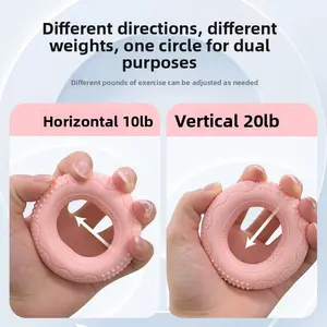 Grip strength ring - dual strength professional hand strength training device - arm hand strength and hand muscle rehabilitation training - massage silicone grip exerciserGrip strength ring - dual strength professional hand strength training device - arm