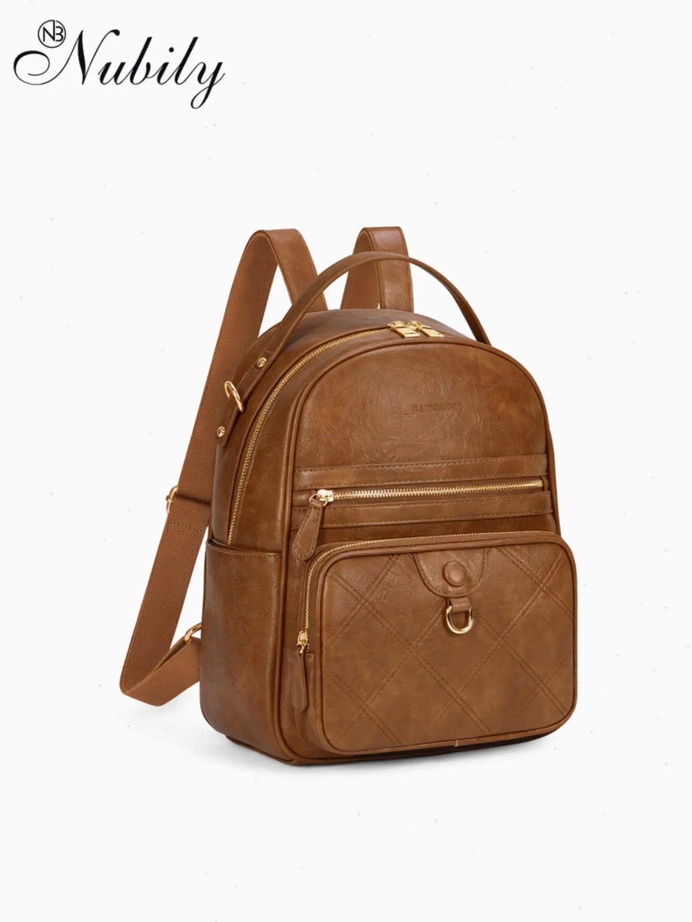 Women's Fashion Leather Backpack, Convertible Travel Backpack, Designer Shoulder Bag for Work and Daily Use, Stylish and Functional