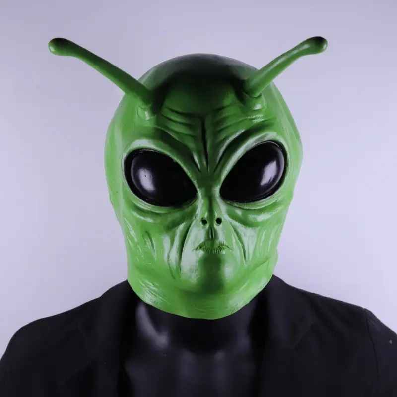 Alien Latex Mask Scary Full Head Cover Halloween Costume Prop