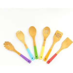 Kitchen Utensil Set for Kids – Montessori-Inspired 6-Piece Real Cooking Tools | Ages 2+ | Natural Bamboo | Color-Coded | Thoughtful Gift for Toddlers & Preschoolersfidget toys