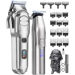 Jack Rose Clippers and Trimmers Set, Cordless Hair Clippers for Men, Barber Clippers Set