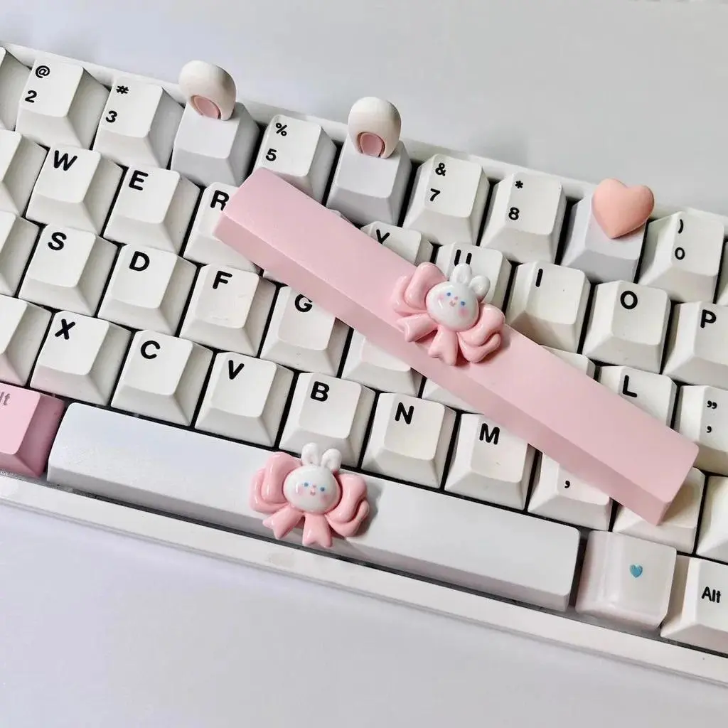 6.25u Space Keycap Cross Axis Mechanical Keyboard OEM Height Bow Rabbit Rabbit Personalized Key Caps