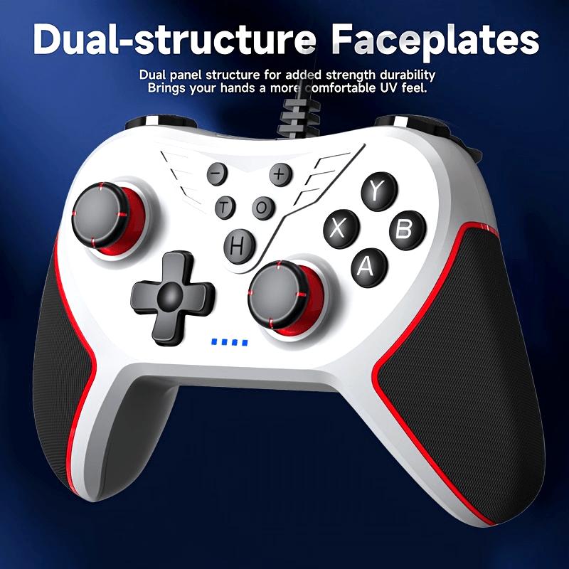 Wired Gaming USB Controller for Windows PC (Steam)/Nintendo Switch/Switch OLED/Switch Lite/ PC Controller with High-Precision joystick Turbo and Adjustable Vibration handheld console