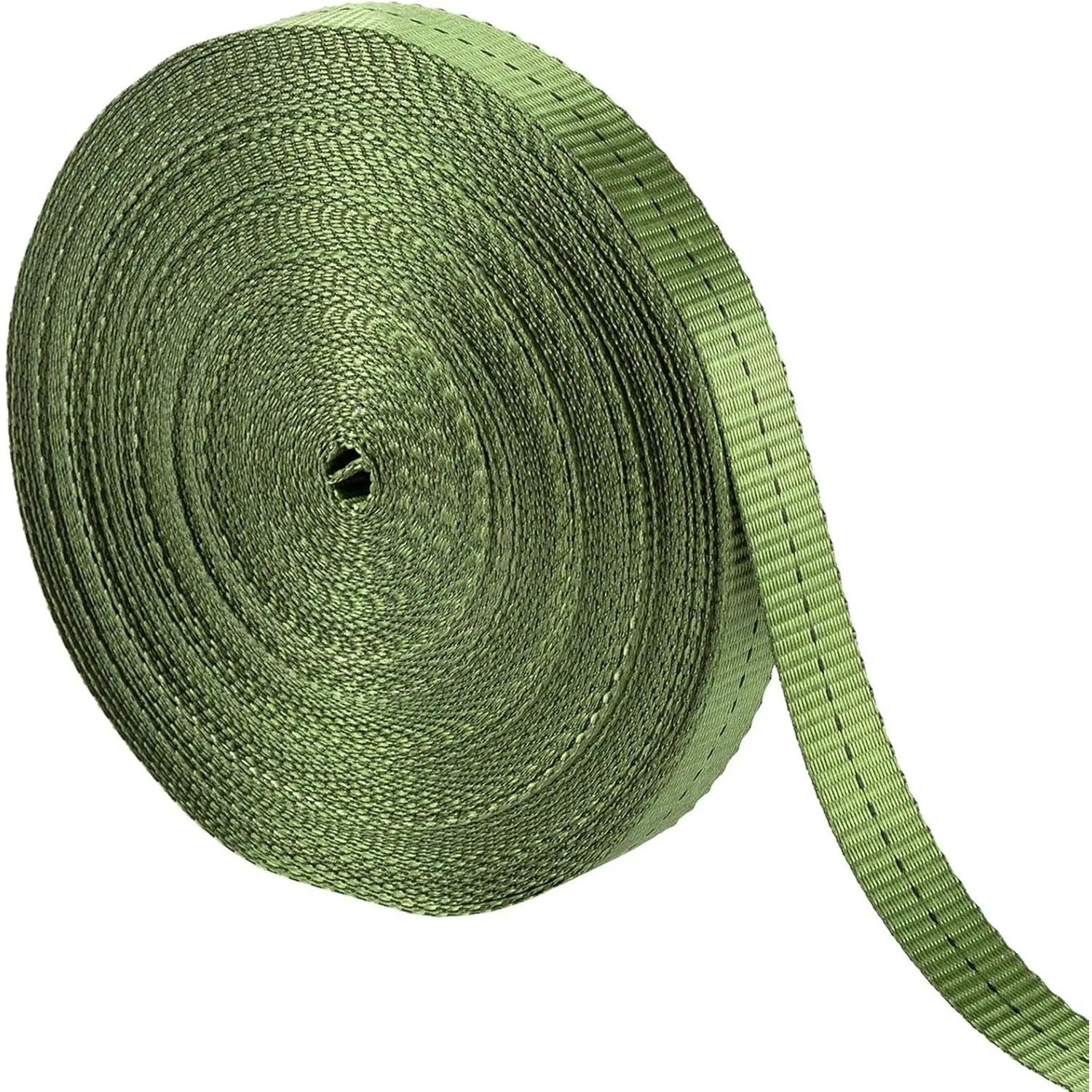 2,425 Lbs Strength Tree Straps, 108FT Tree Tie Support Straps for Staking Green, Blend in with Landscaping, for Guying Young Trees Straight/Storm Protection, for Outdoor Plants Leaning Tree, 1" Wide