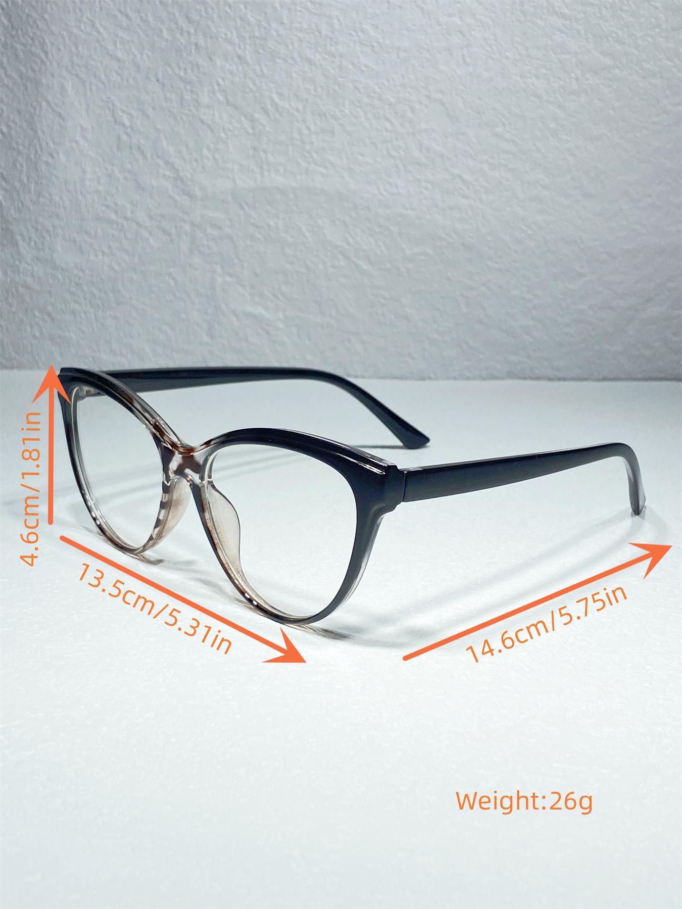 1 Pair Simple Eyeglasses for Everyday Use, Cat Eye Frame Fashion Eyeglasses, Casual Glasses, Travel Accessories for Women & Men, Fashionable Frames Glasses