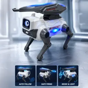 Electric War Robot Dog with Light, Sound & Music, Walking Interactive Educational Toy for Kids，toys for boy，sensory toys，kids toys，travel toys，toys，robot toy，toy robots，slinky dog，robot dog