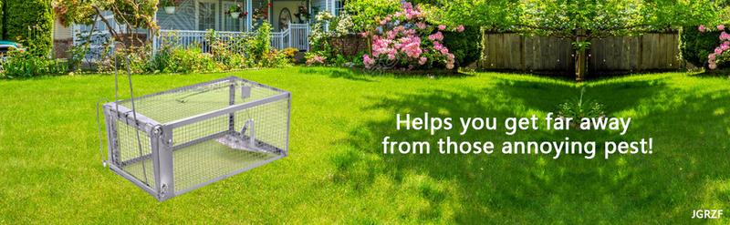 Quality Rat Trap, Humane Live Animal Mouse Cage Traps, Catch and Release Mice, Rats,Chipmunk, Pests, Rodents and Similar Sized Pests for Indoor and Outdoor, 10.6 X 5.63 X 4.33 Inches, One-Door