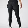 Women's High Waist Two-In-One Running Leggings with Pockets, Lightweight Athletic Leggings, Skirt Style Yoga Pants, Breathable Athletic Bottoms, Ideal for Sports & Fitness, Fitness Clothes, Athletic Sportswear