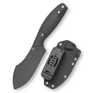 Trivisa Pumpkin-Bm Fixed Blade Knife, 3.9'' 14c28n Stainless Steel Blade, Micarta Handle, Outdoor Tactical Climbing Tool
