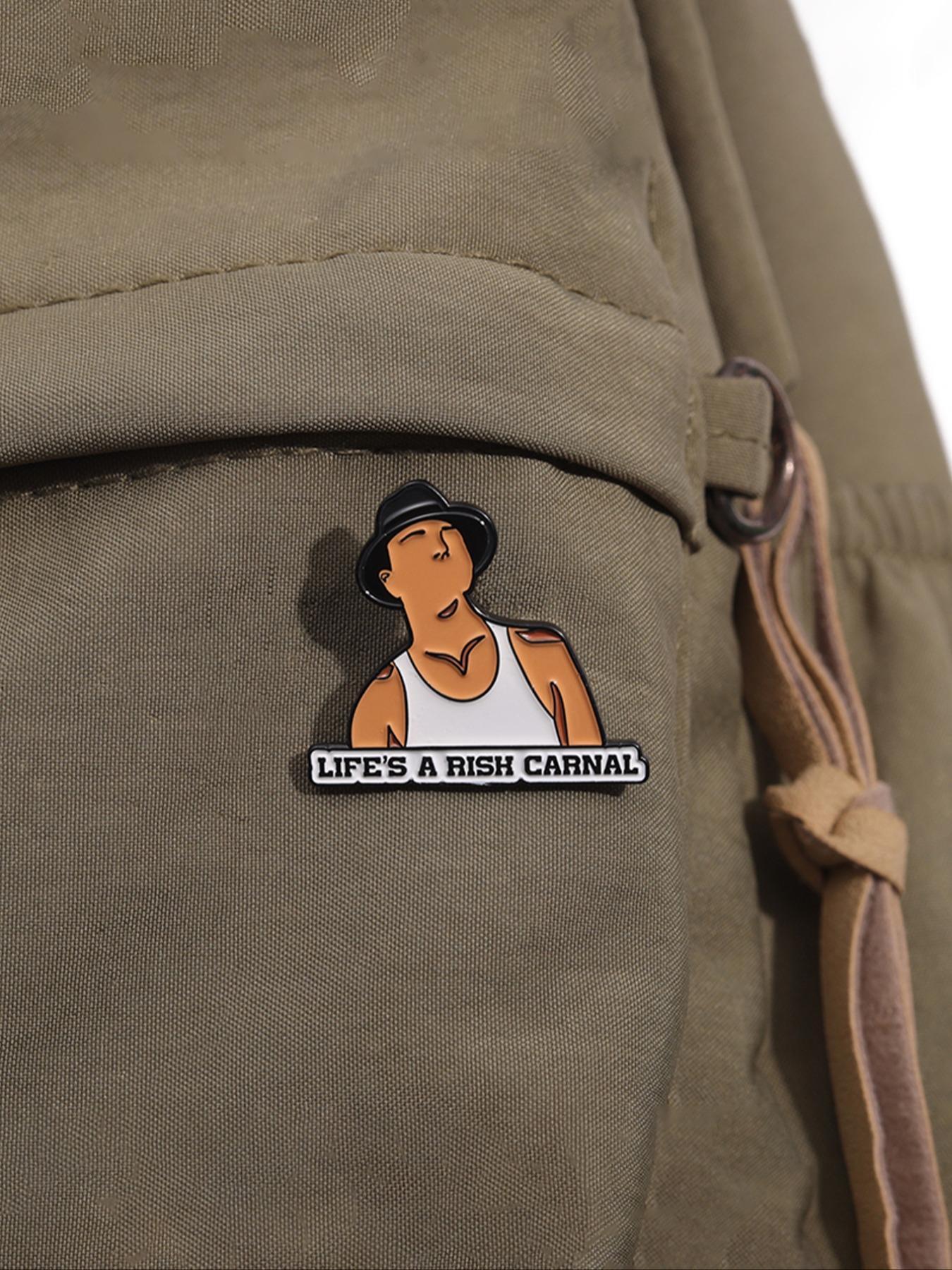 Cartoon Character Brooch, Fashion Men Alloy Badge for Daily Clothing Decor, Trendy All-match & Exquisite Brooch for Birthday Gift, Durable Metal Pins