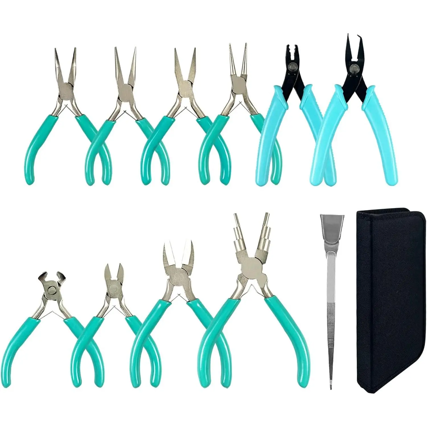 jewelry pliers set,Jewelry-plier with stainless jewelry tweezers for crafting,beading,and repairing