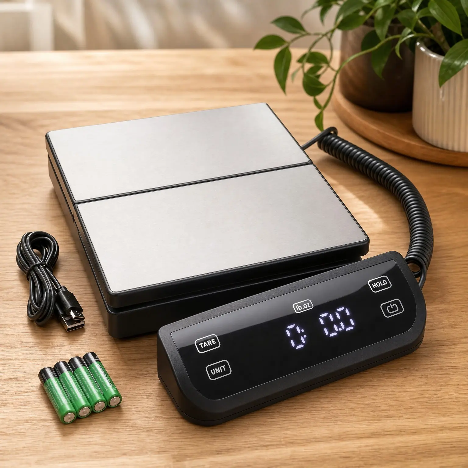 8880 High Accuracy Digital Shipping & Postal Scale, 0.1oz Precision, Stainless Steel Touch Screen, 150LB Capacity