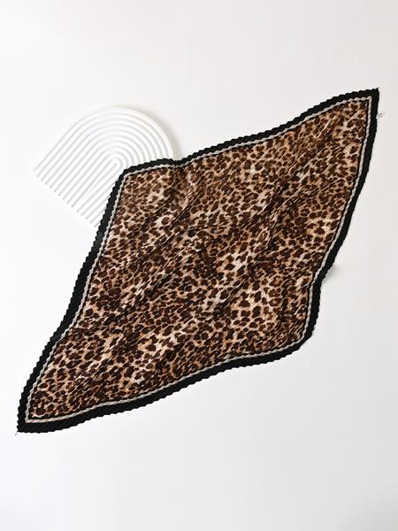 Women's Fashion Boho Silk Scarf, Autumn/spring Accessory, Wrinkled Floral Print, Faux Silk Square Scarf, Perfect for Shirts & Headbands