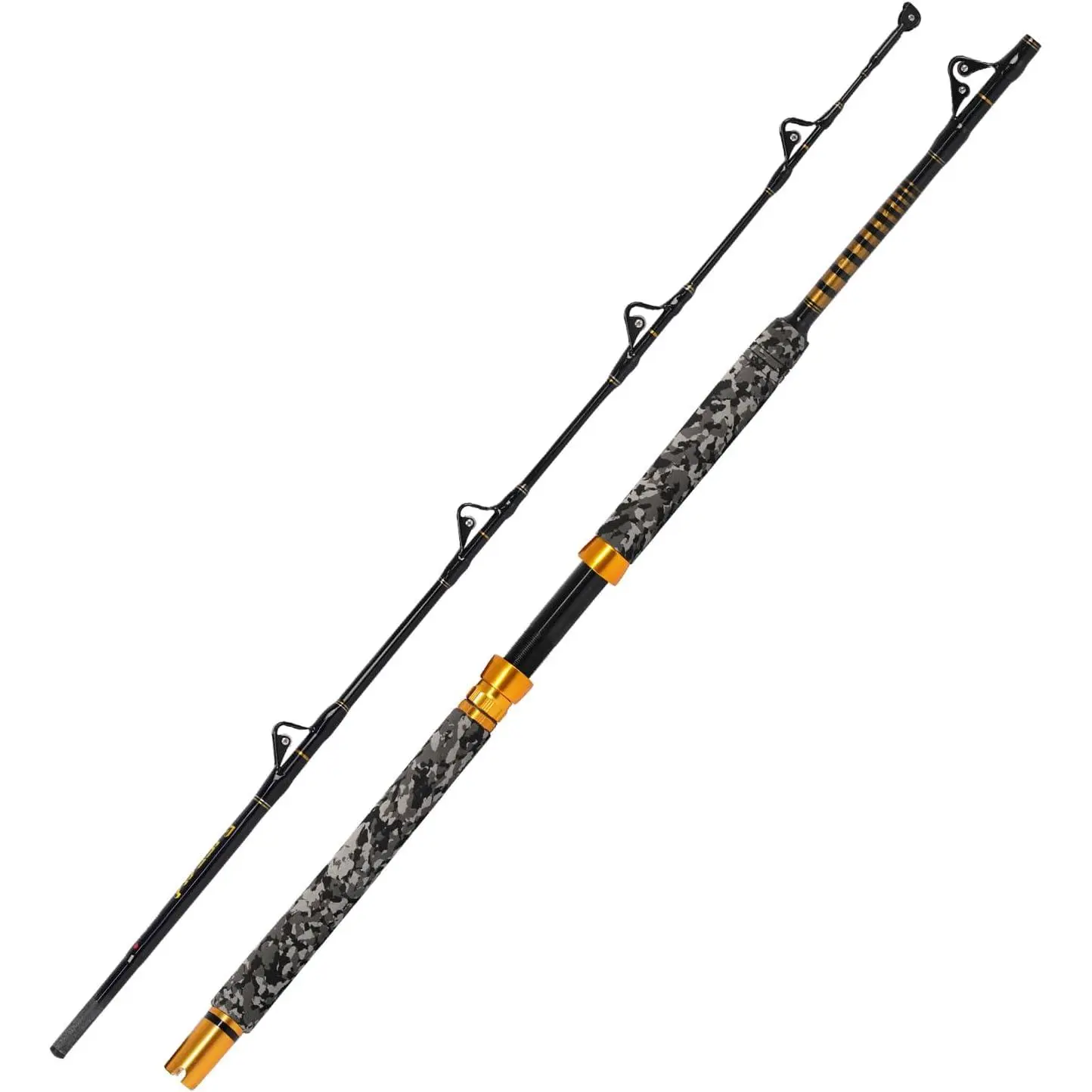 1- Saltwater Offshore Trolling Rod 6- Big  Rod Conventional Boat Fishing Pole