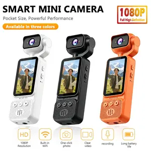 Pocket Size Mini Smart Camera, 1080P HD Portable Video Recorder with WiFi Function, One-Click Photo & Clear Video Recording, Long Lasting Battery, Available in 3 Colors, Optional 32GB / 64GB Memory Card for Daily Shooting