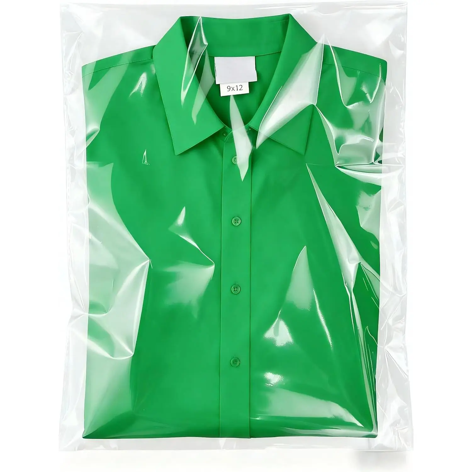 100 Count 9x12 self sealing Cellophane Bags,  Resealable Clear Poly Bags for Clothes, Shirts and Party Favors