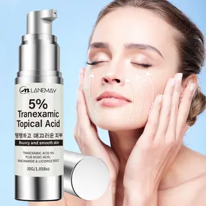 30g 5% Tranexamic Acid Brightening Serum with Kojic Acid, Niacinamide, Licorice Root - Brightens Complexion, Evens Skin Tone, Moisturizing & Plump, Smooth Texture - For Dark Spots & Dullness, Daily Brightening & Spot Care