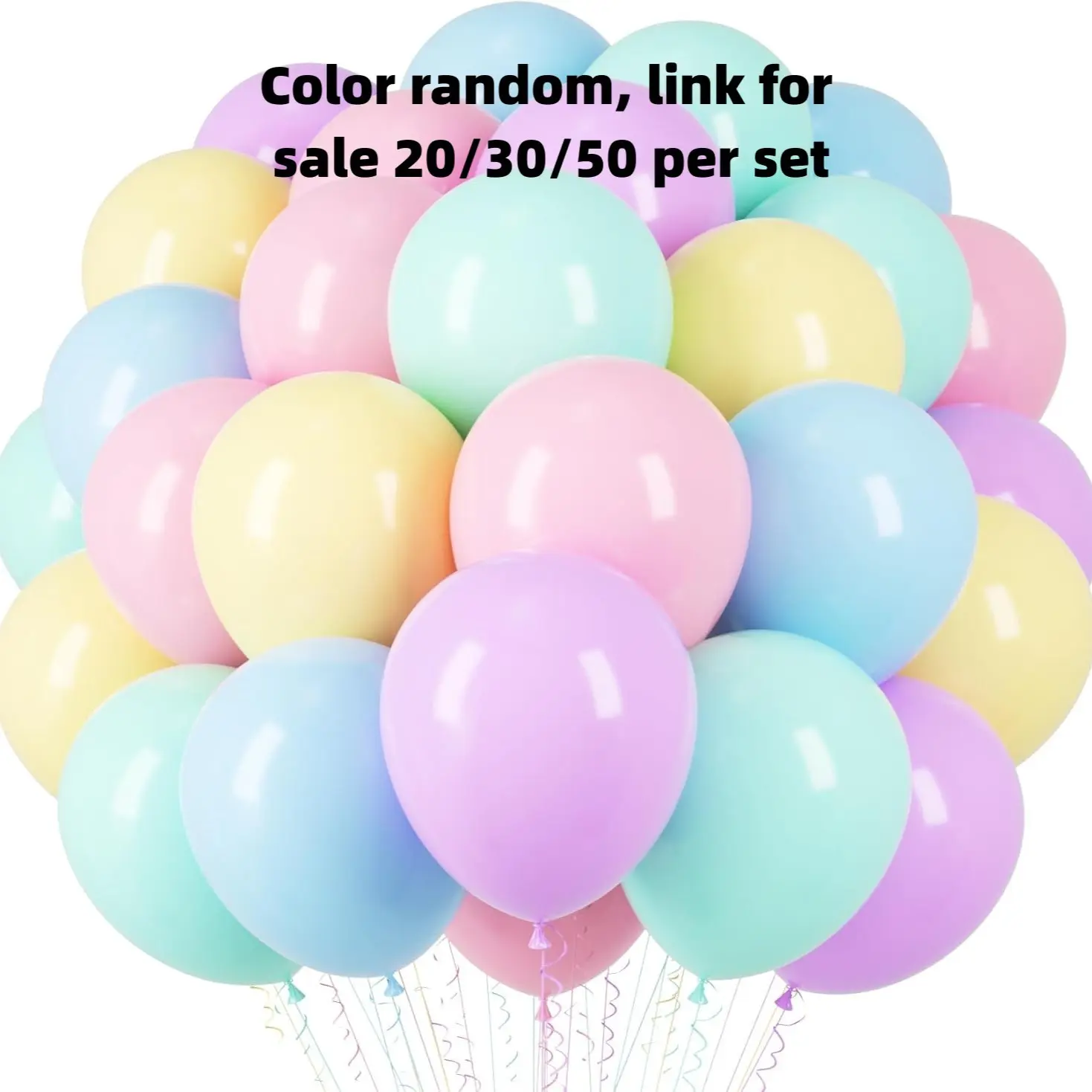 20/30/50 Pack 5-Inch Multicolor Macaron Candy Latex Balloons, Balloon Party Supplies, Perfect for Weddings, Birthdays, Christmas, Graduations, Valentine's Day, Anniversaries