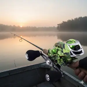 18+1 Stainless Steel Bearing Magnetic Centrifugal Dual Brake Fishing Reel, Carbon Fiber Enhanced Drag, 22lb Max Drag, Saltwater Freshwater, Multi-Species for Bass Cod Trout, Left Right Hand Retrieve Anti-Backlash Spinning Reel