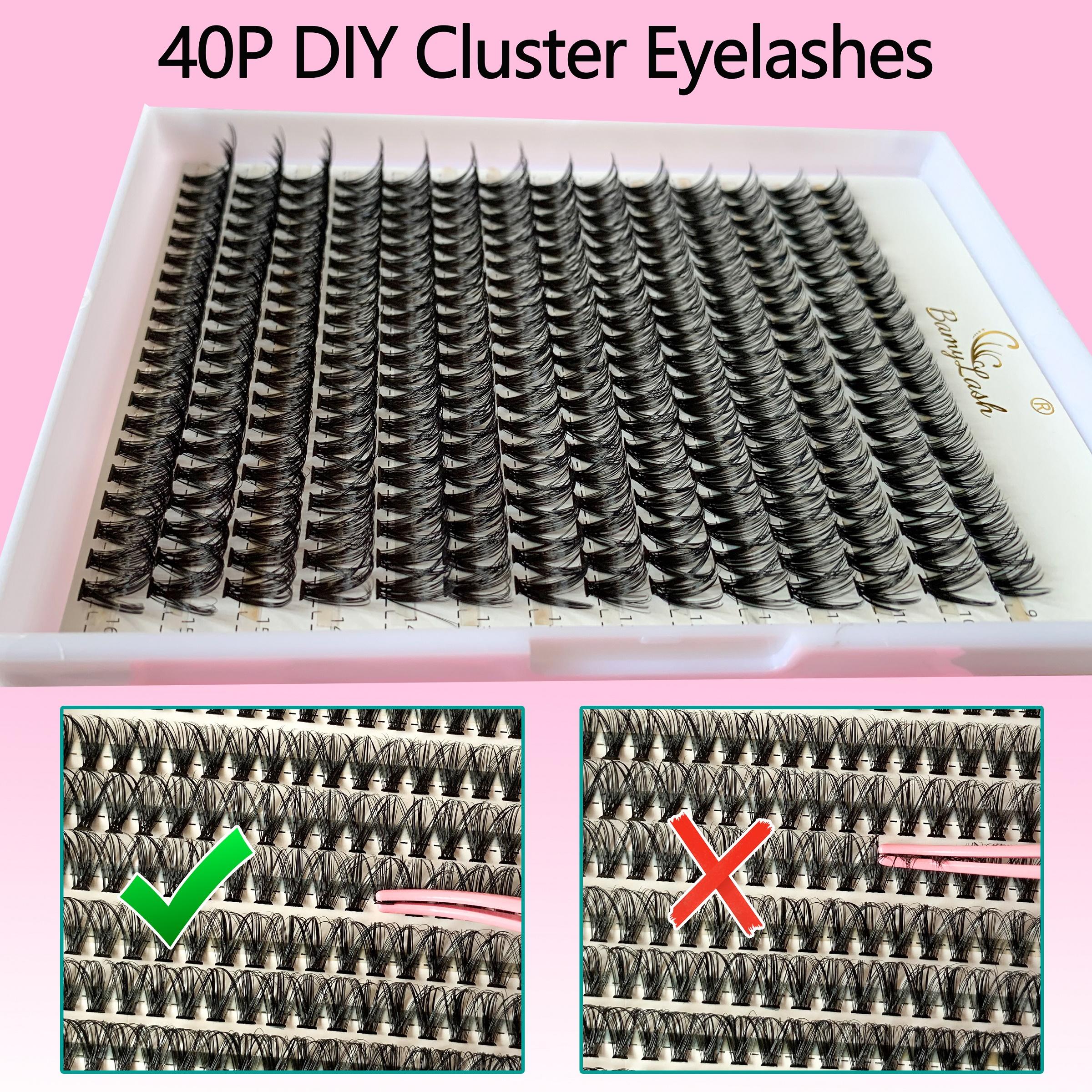 Daily Lash Extension Kit, DIY Eyelash Extensions, Easy Perfect Eye Makeup, Includes 3 Boxes High-Quality, Fluffy Eyelash Clusters 9-16mm Mix, Essential Beauty Gift for Women and Girls