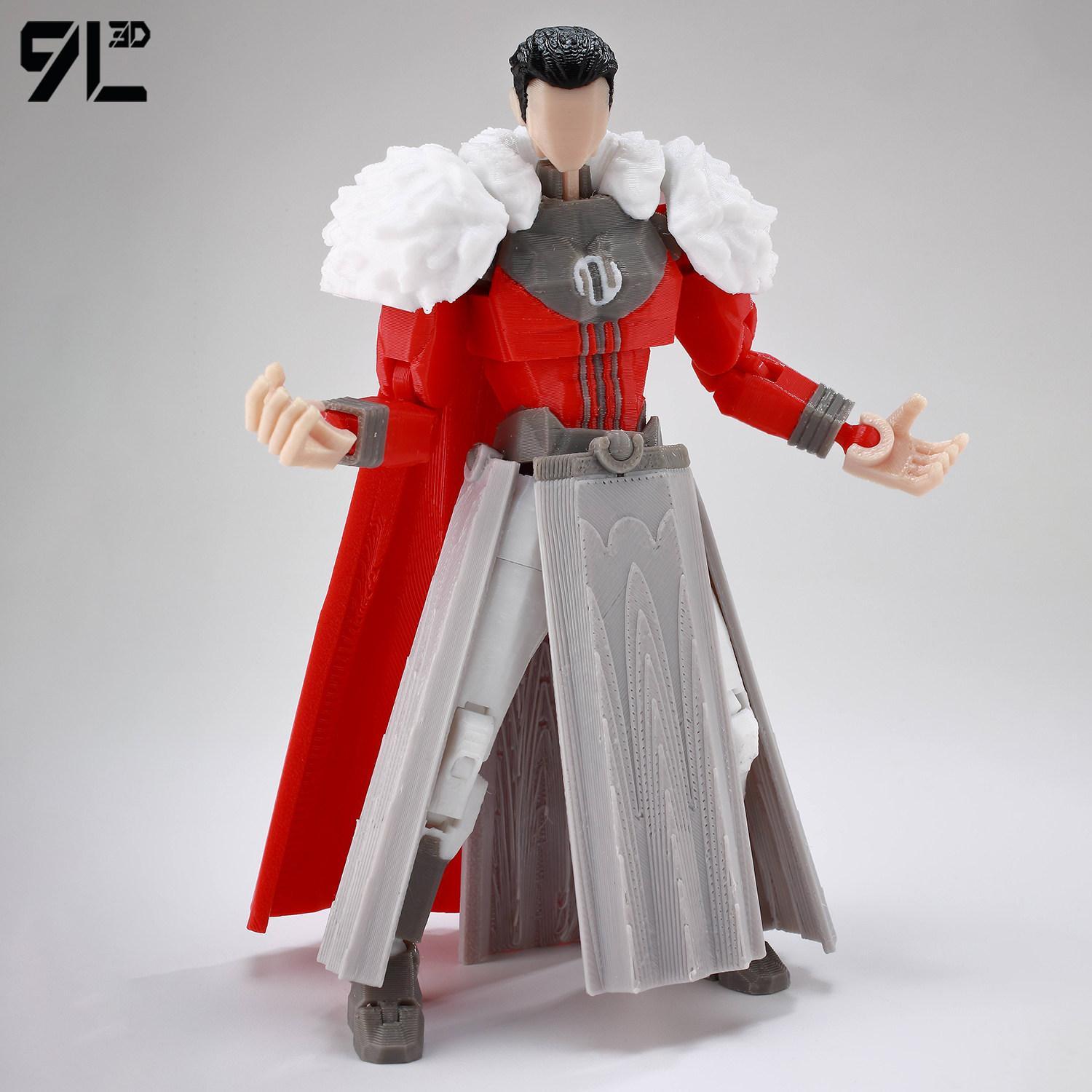 9L 3D 3D Printed Articulated Omni-Man Action Figure From Invincible Series With Interchangeable Hands Collectible Model