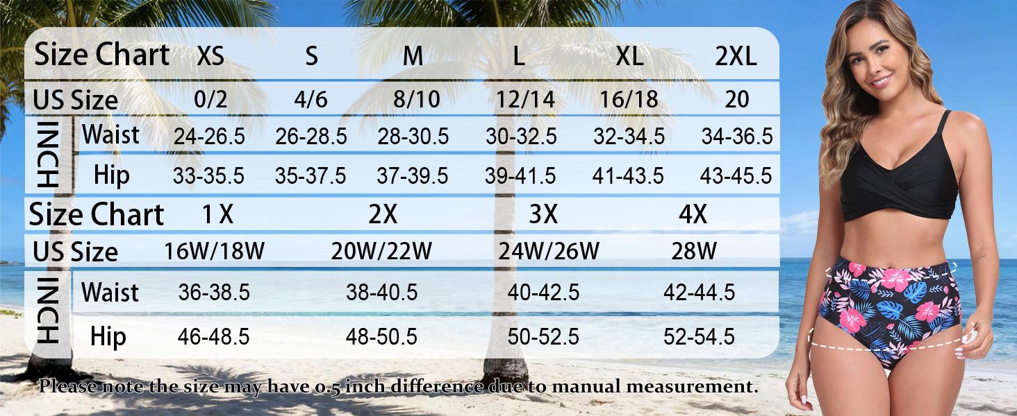 Women's High Waisted Swim Bottoms (Available in Plus) Full Coverage Bikini Swimsuit Bottoms